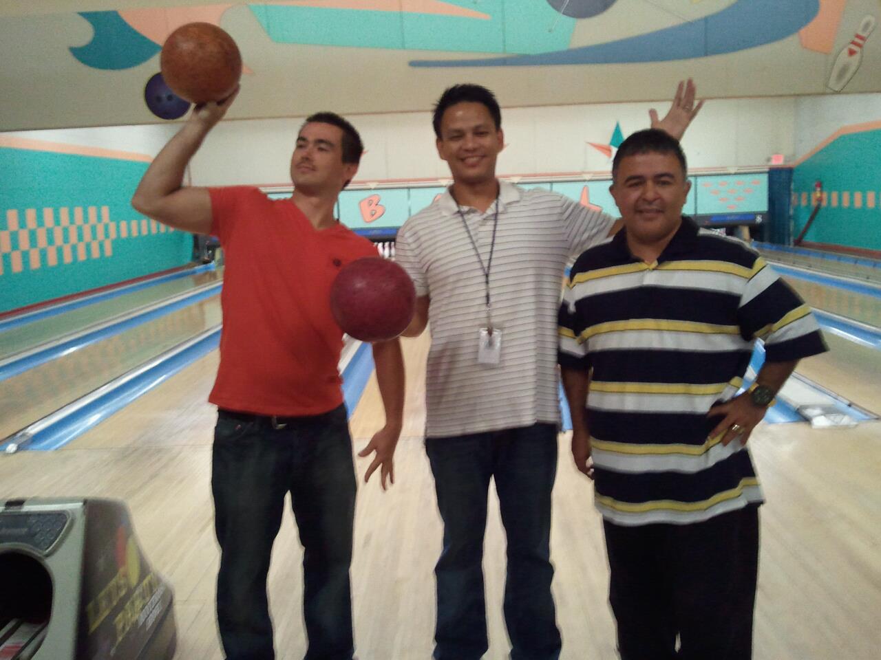 Tully Rankin, Michael Soriano, and Marty Romero at Montrose Bowl.
